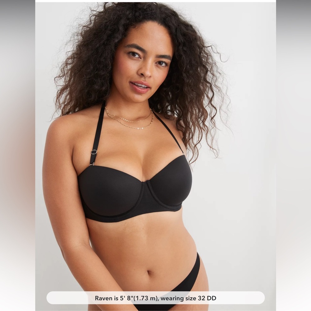 Aerie real Sunnie sand bretelles Strapless Bra 36A